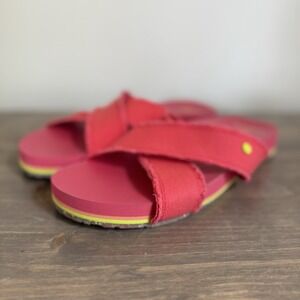 Vionic‎ Womens 9 Pink Panama Slip On Slides Comfort Sandals